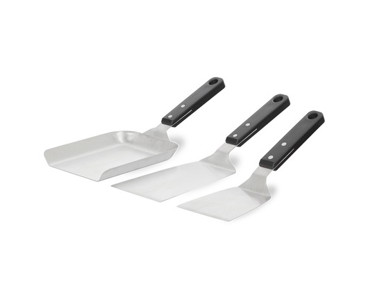 Kit 3 spatules plancha inox - agr97