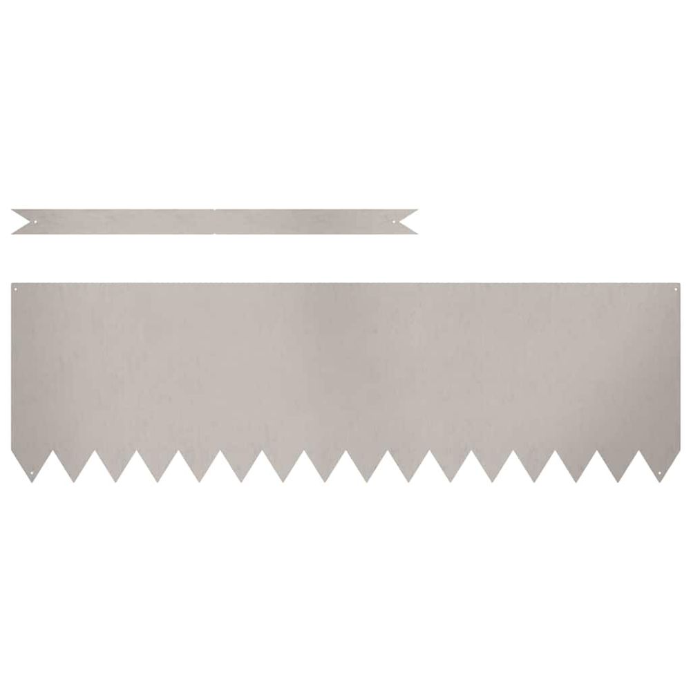 Bordure de pelouse 10 pc 100 x 0,05 x 30 cm weathering steel