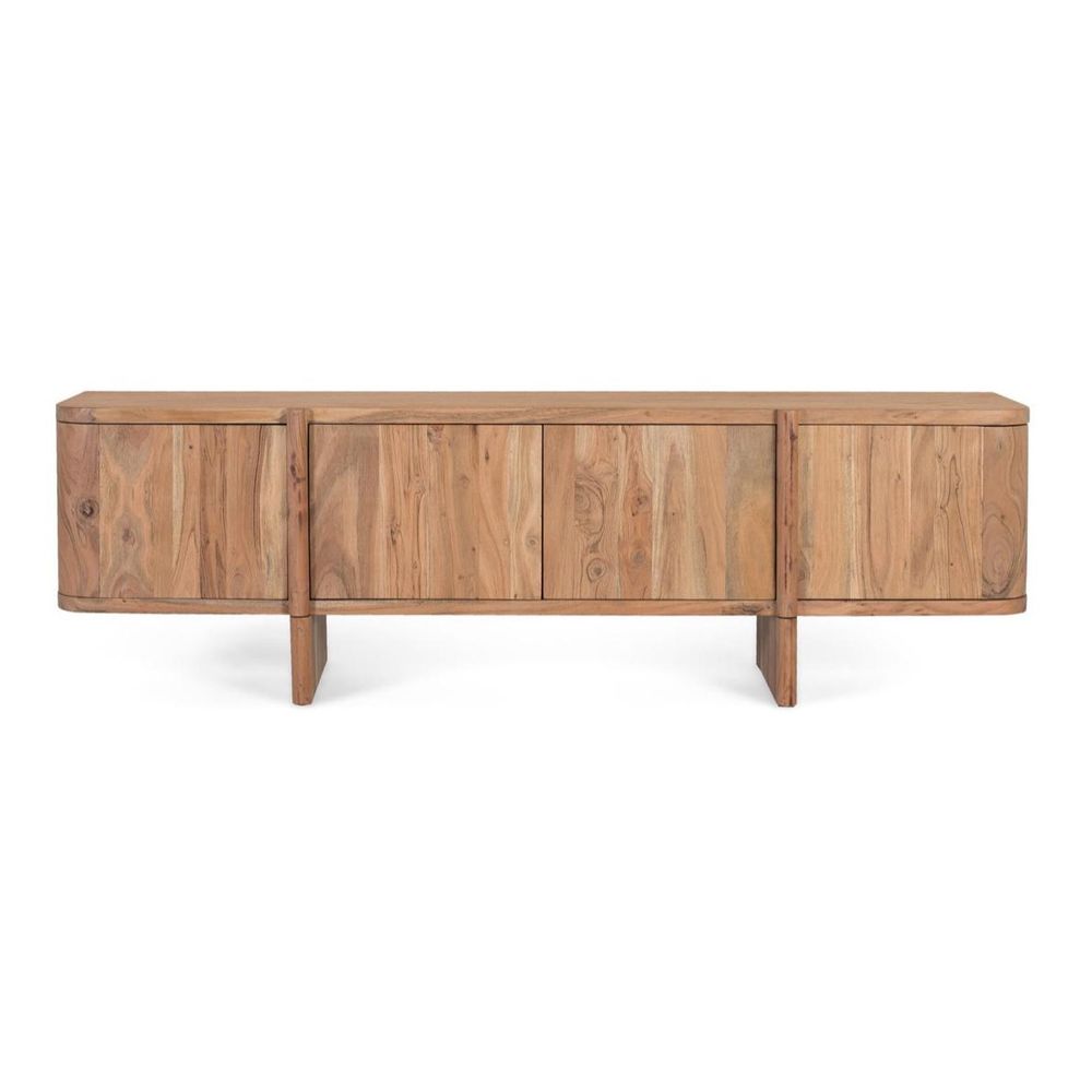 Meuble tv bois naturel - elizée décoration d'autrefois