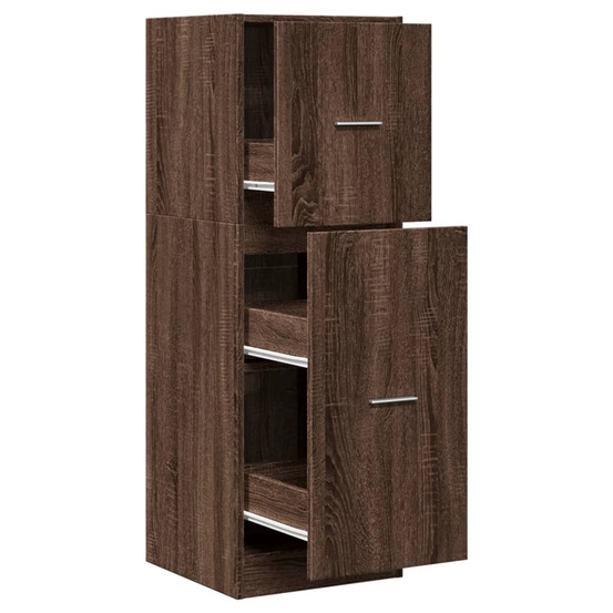 Armoire apothicaire chêne marron 40x41x118 cm bois d'ingénierie
