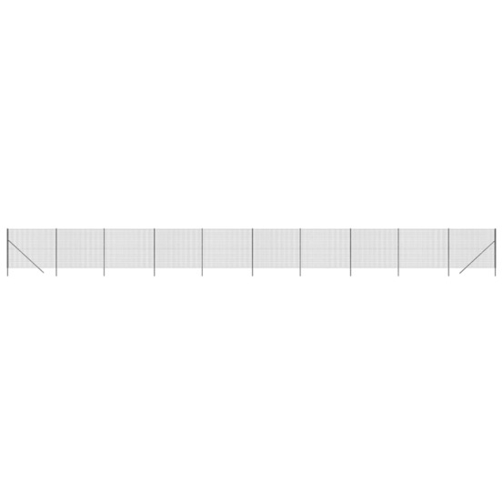 Clôture en treillis métallique anthracite 1,4x25 m