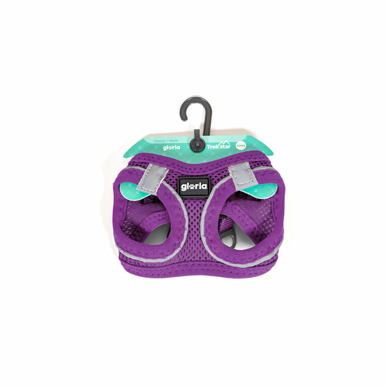 Harnais pour chien gloria trek star 32,8-35,4 cm 45-47 cm violet m