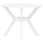 Table de bistro blanc 70x70x72 cm plastique