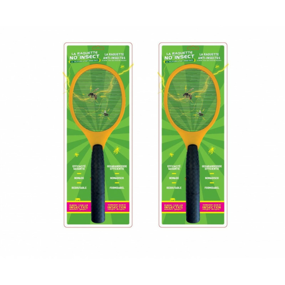 La raquette no'insectes - lot de 2 - la raquette anti-insectes, micro
