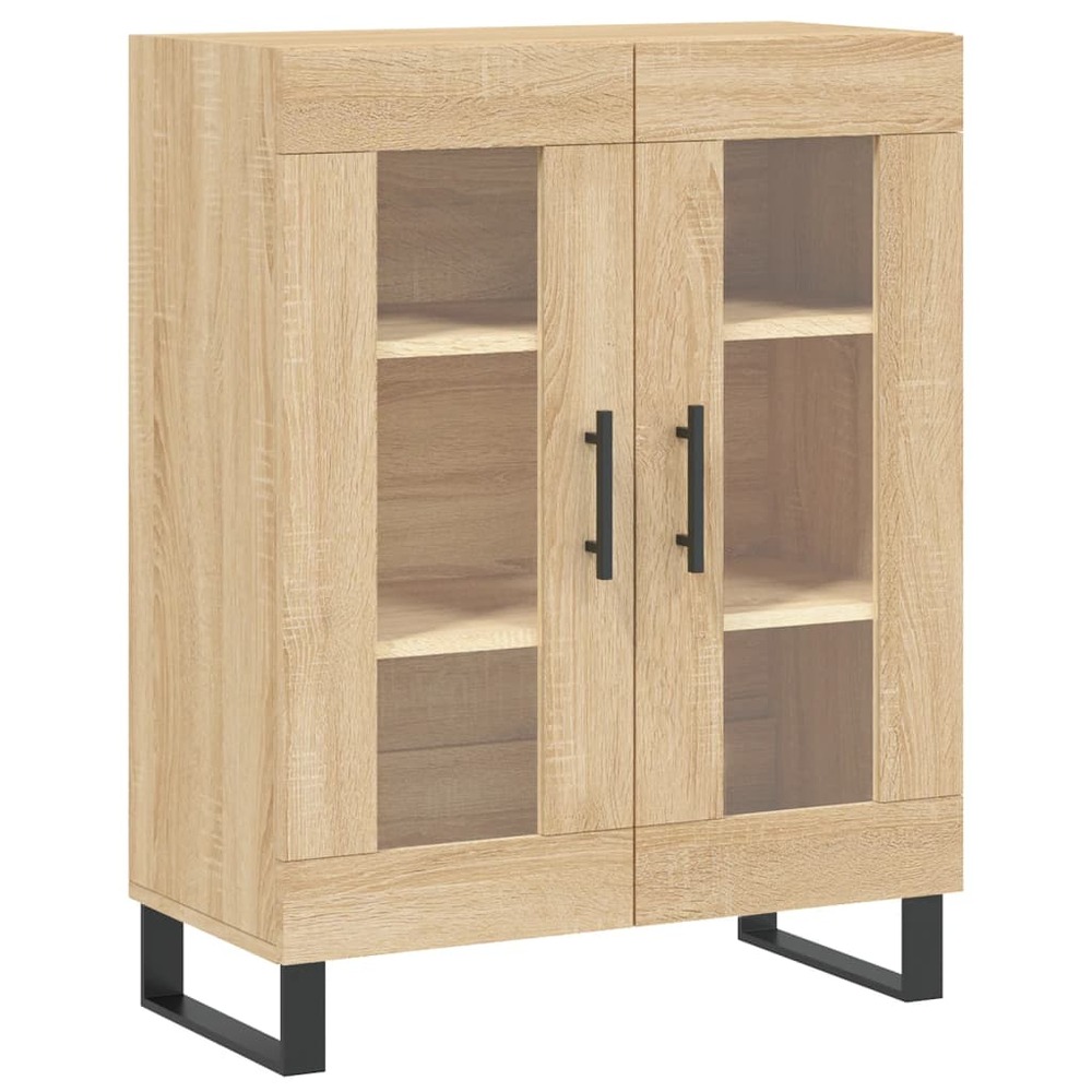 Buffet bahut commode armoire meuble de rangement organisateur cuisine salle de séjour salon sonoma 69,5 x 34 x 90 cm bois d'i