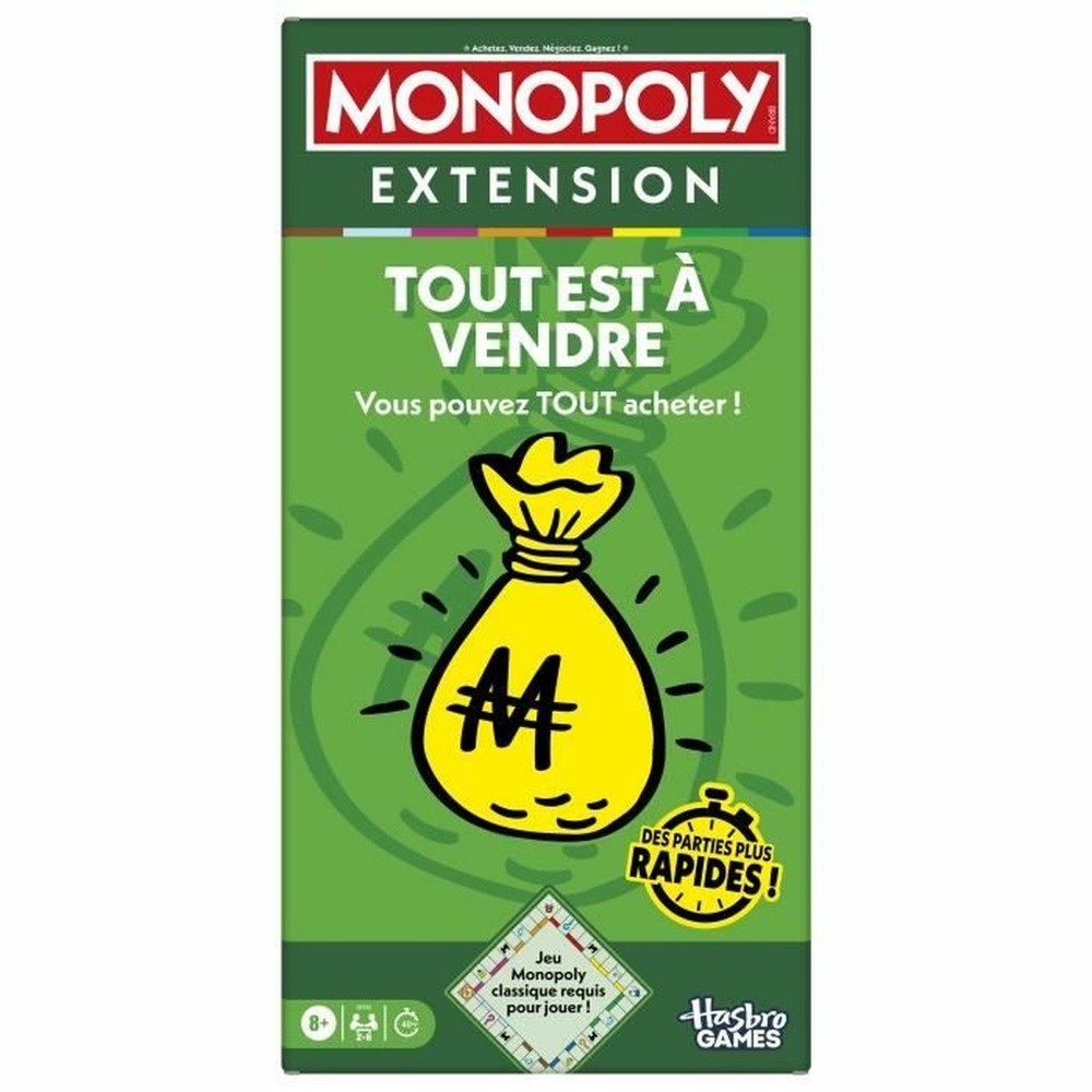 Monopoly extension tout est à vendre, 2 à 6 joueurs, 40