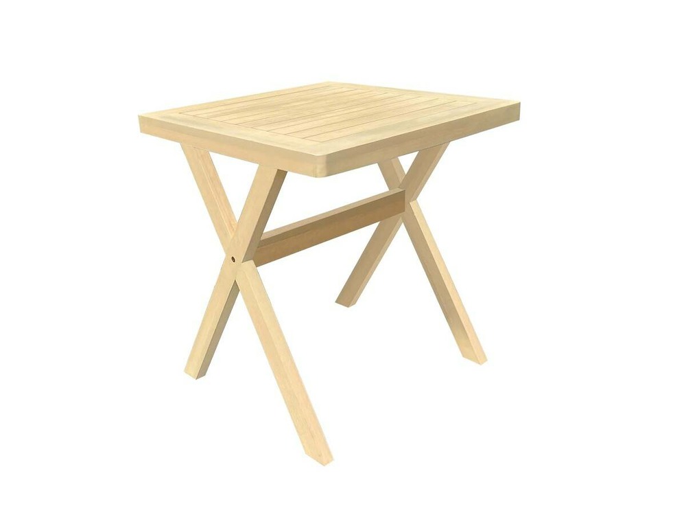 Table de jardin 2 places xenia eucalyptus 70x70cm