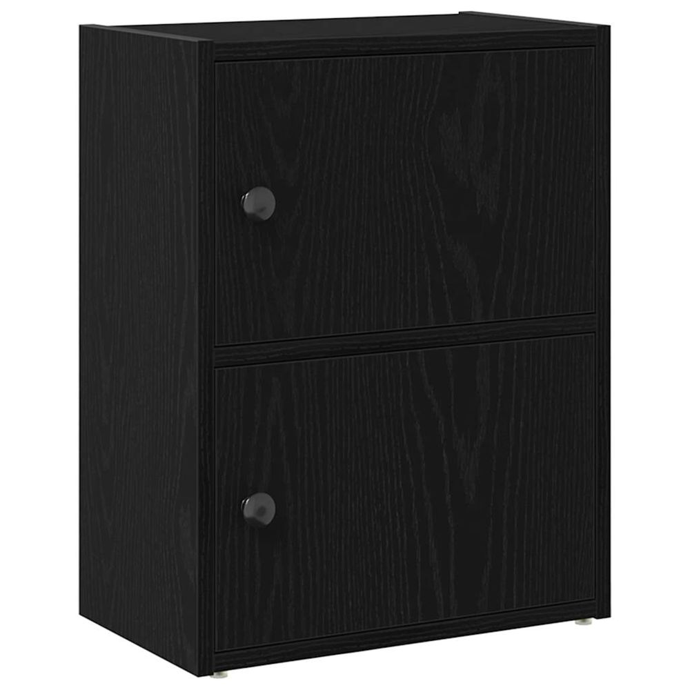 Bibliothèque chêne noir 40x24x52 cm bois d'ingénierie