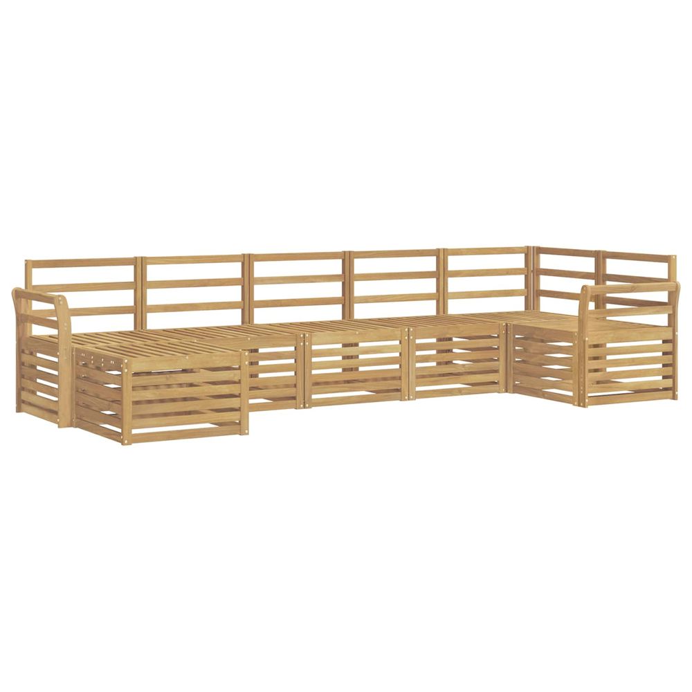 Ensemble de canapés d'extérieur 7 pc blanc