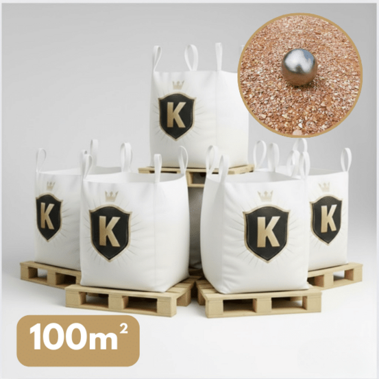 Sable stabilisé rose 0/8 mm – pack 5 big bag +/- 1,5t – pétanque