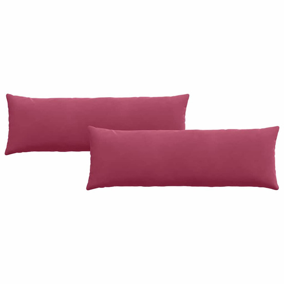 Coussins de canapé 2 pcs bordeaux 120 x 40 cm