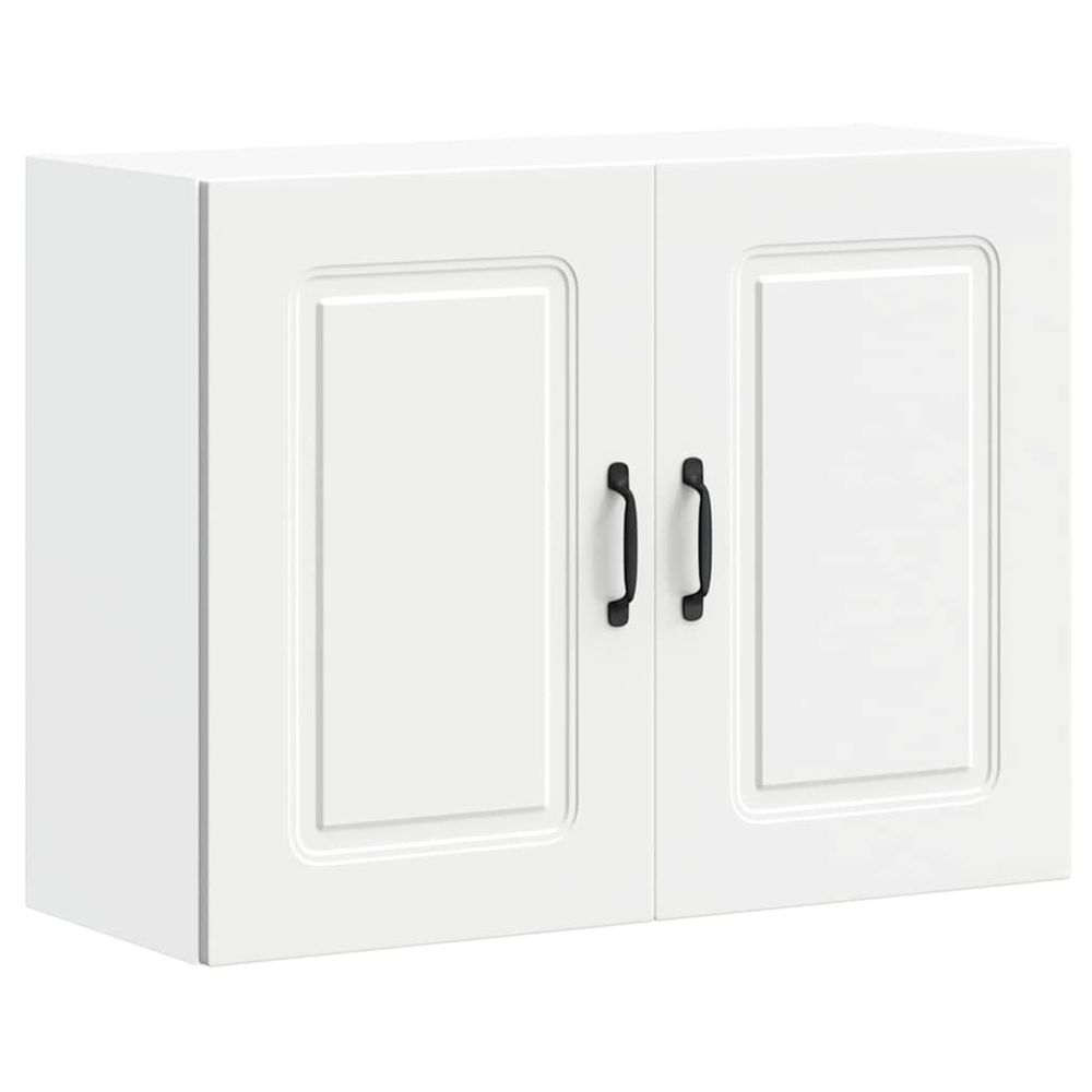 Armoire murale de cuisine kalmar blanc bois d'ingénierie