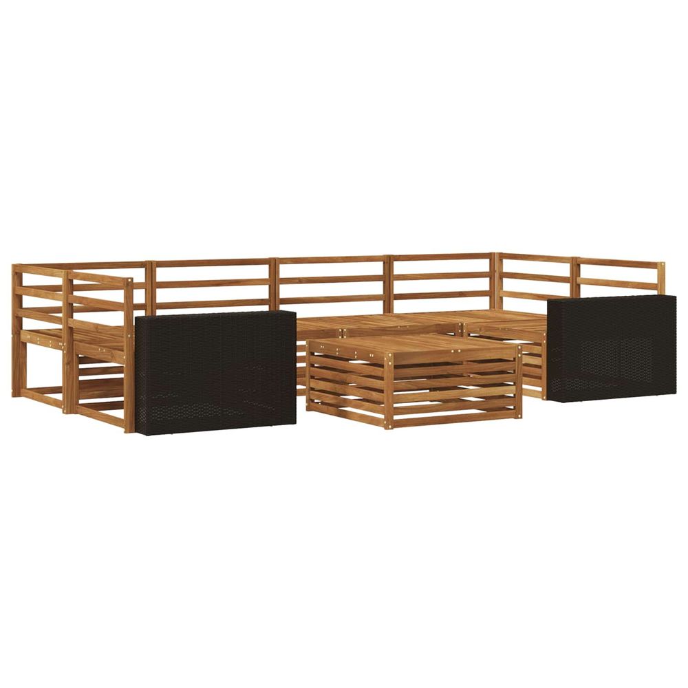 Ensemble de canapés d'extérieur 7 pc naturel