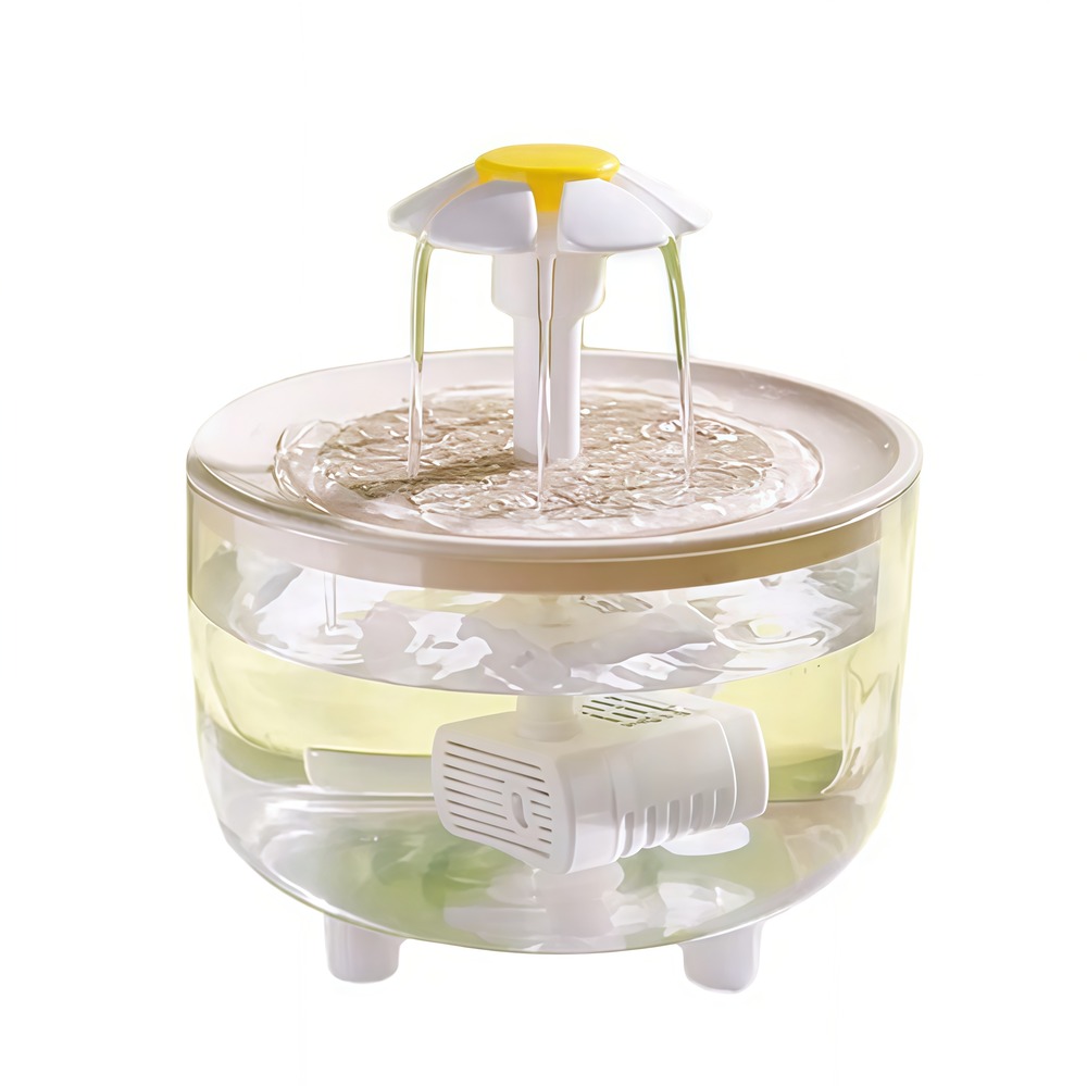 Distributeur d'eau en circulation pour chats: filtre automatique flux d'eau en direct - fournitures pour animaux de compagnie