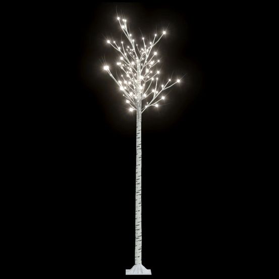 Sapin de noël 220 led blanc froid saule 2,2 m int/ext