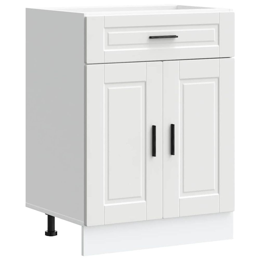 Armoire de cuisine porto blanc bois d'ingénierie
