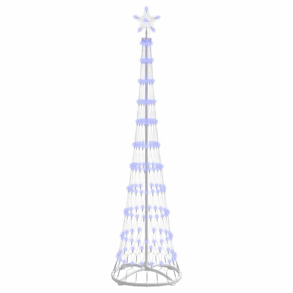 Arbre de noël led bleu 51 x 51 x 190 cm métal