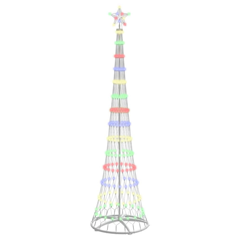 Arbre de noël led multicolore 70 x 70 x 250 cm métal