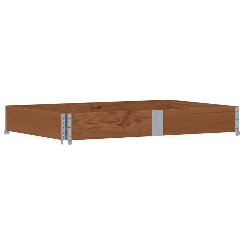 Jardinière d'extérieur marron 150x100 cm bois massif de pin