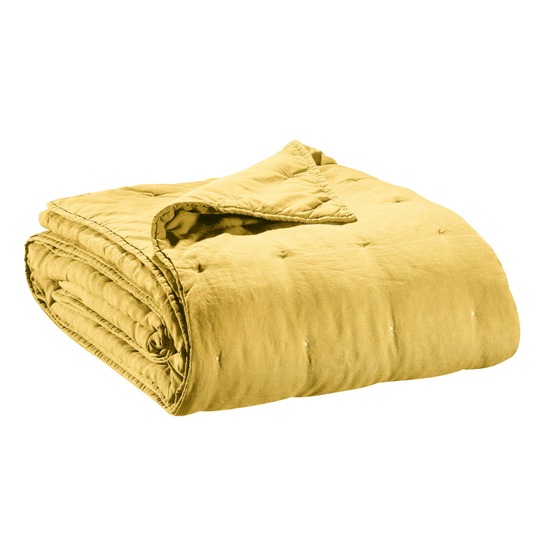 Jeté de lit stonewashed zeff absynthe 180 x 260 cm