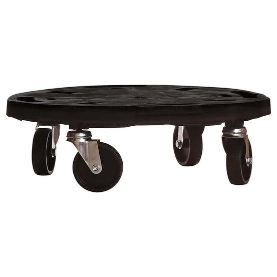 Support sur roulettes pour plantes diamètre 40 cm noir 275 kg