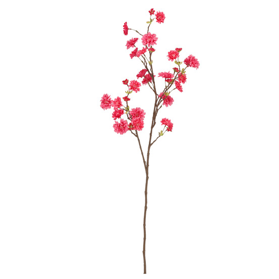 Branche en fleurs artificielle 110cm rose