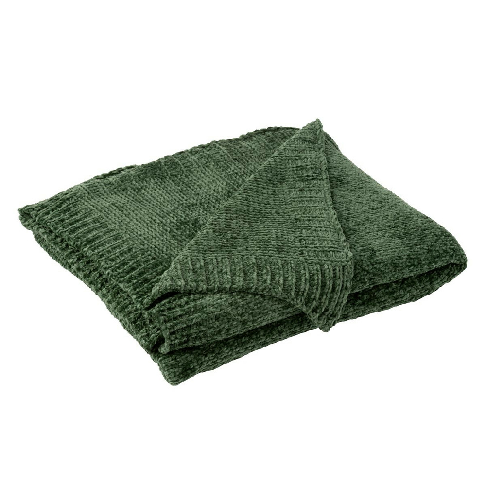 Plaid uni chenille 