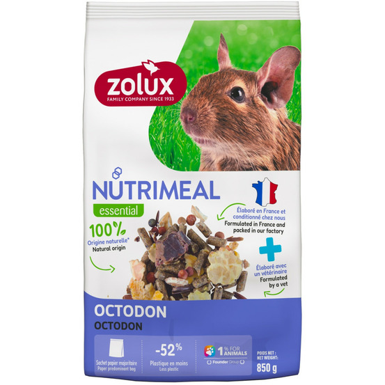 Aliment composé pour octodon nutrimeal sachet de 850 g
