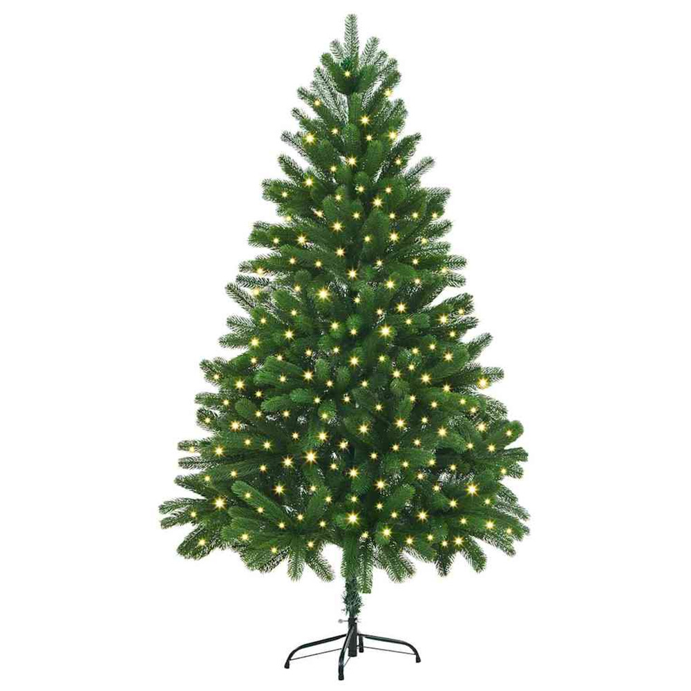 Sapin de noël avec 300 led avec support vert 180 cm pe