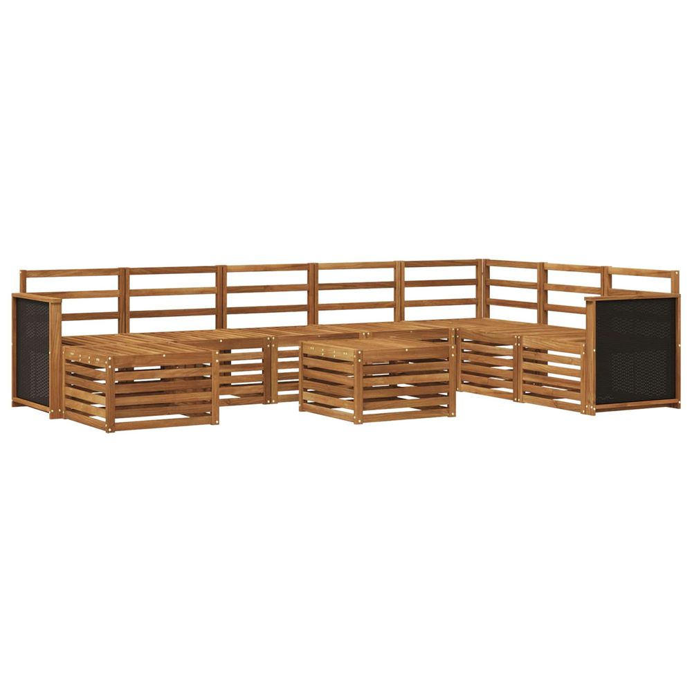 Ensemble de canapés d'extérieur 7 pc naturel