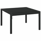 Table basse de jardin noir 60x60x35 cm acier