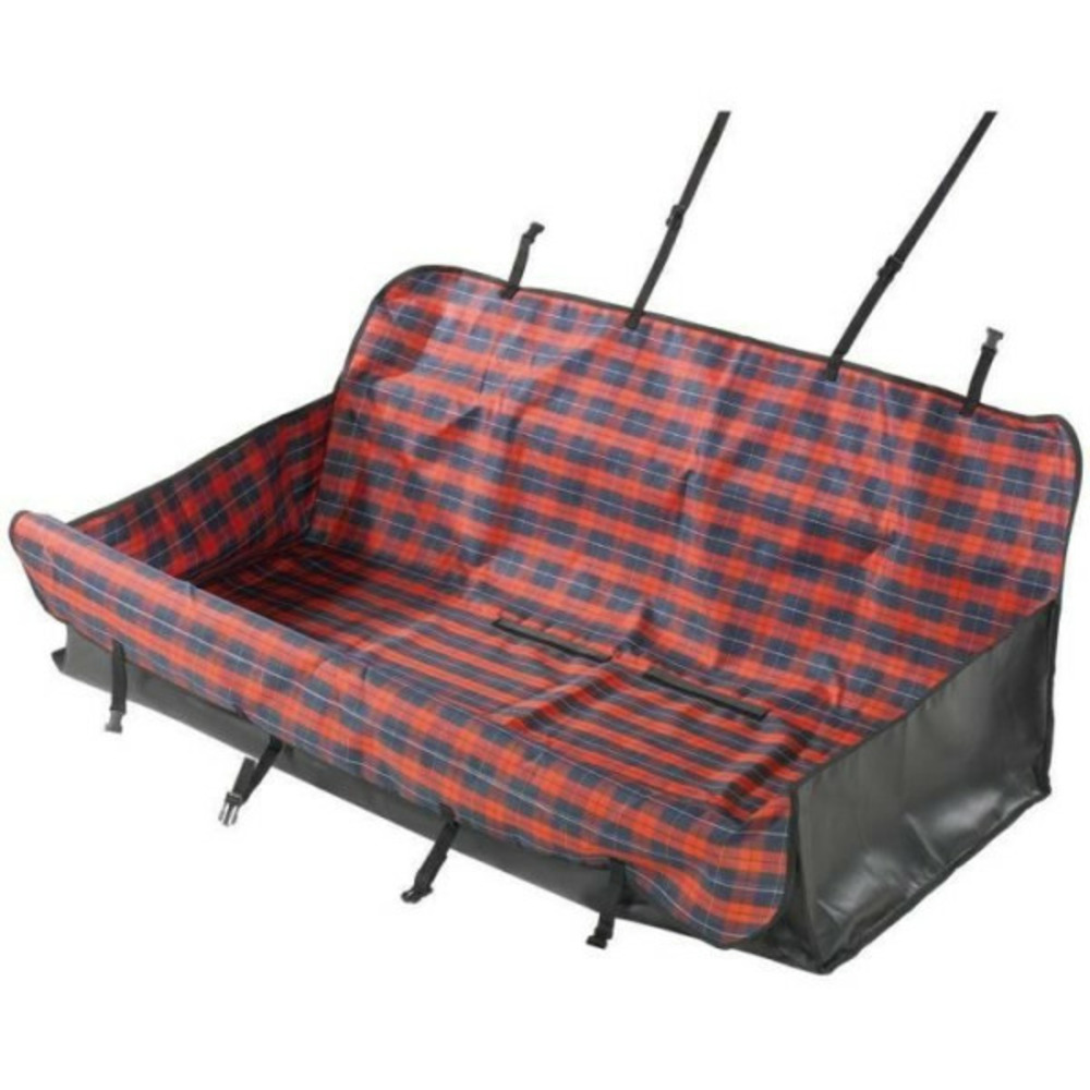 Couverture de protection siege de voiture - - noir / rouge