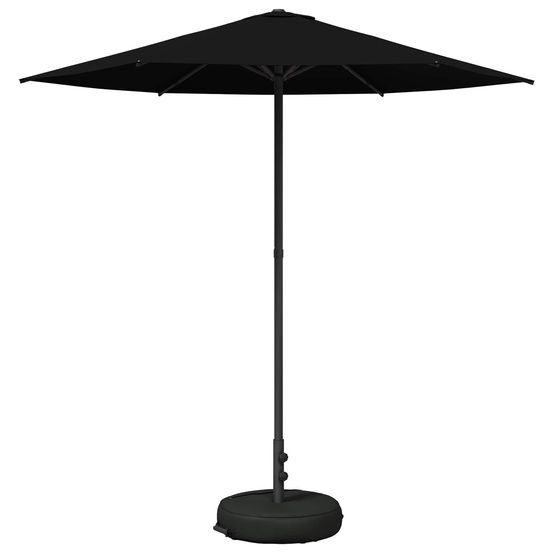 Parasol de jardin avec base 230 x 230 cm polyester