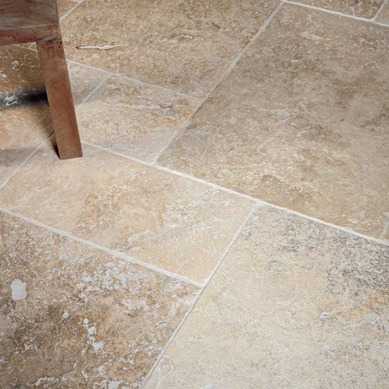 Carrelage travertin rustique nuancé big opus x1,5 cm - intérieur et extérieur (paquet big opus soit 3,24 m²) - ro'ma nature