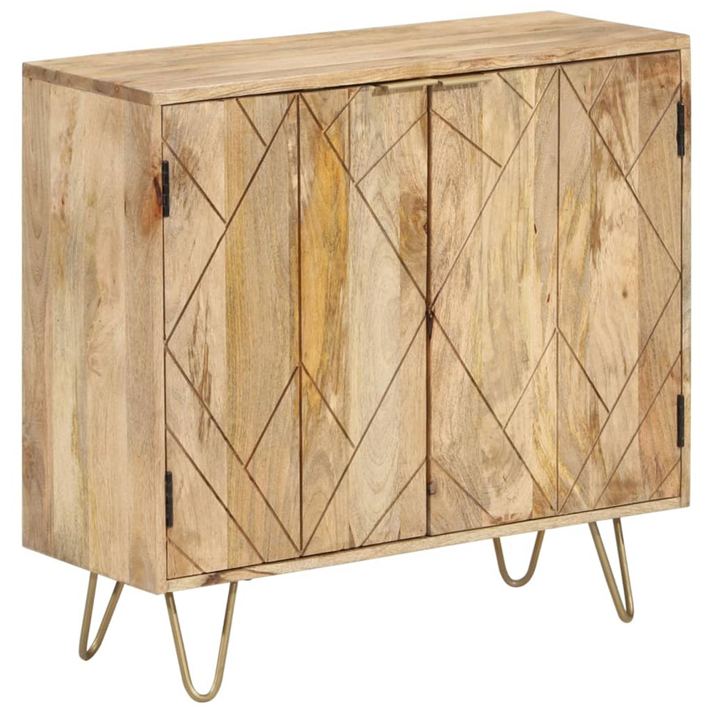 Buffet 80x30x75 cm bois de manguier solide