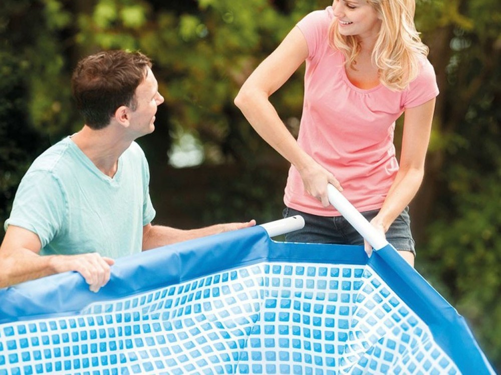 Piscine tubulaire rectangulaire 4,50 x 2,20 x 0,84 m