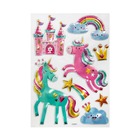 Sticker enfant "licorne et lune" - 21x30 cm