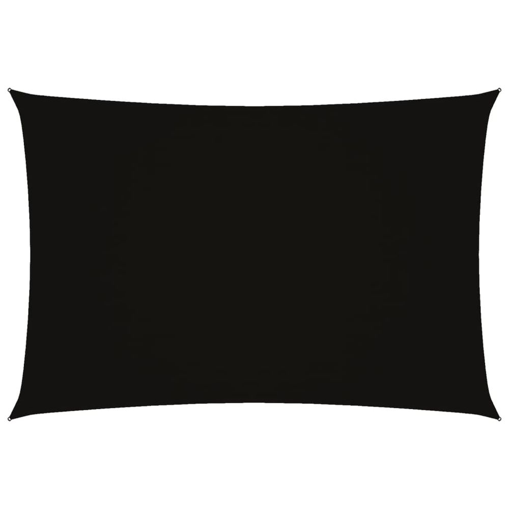 Voile de parasol tissu oxford rectangulaire 3x5 m noir