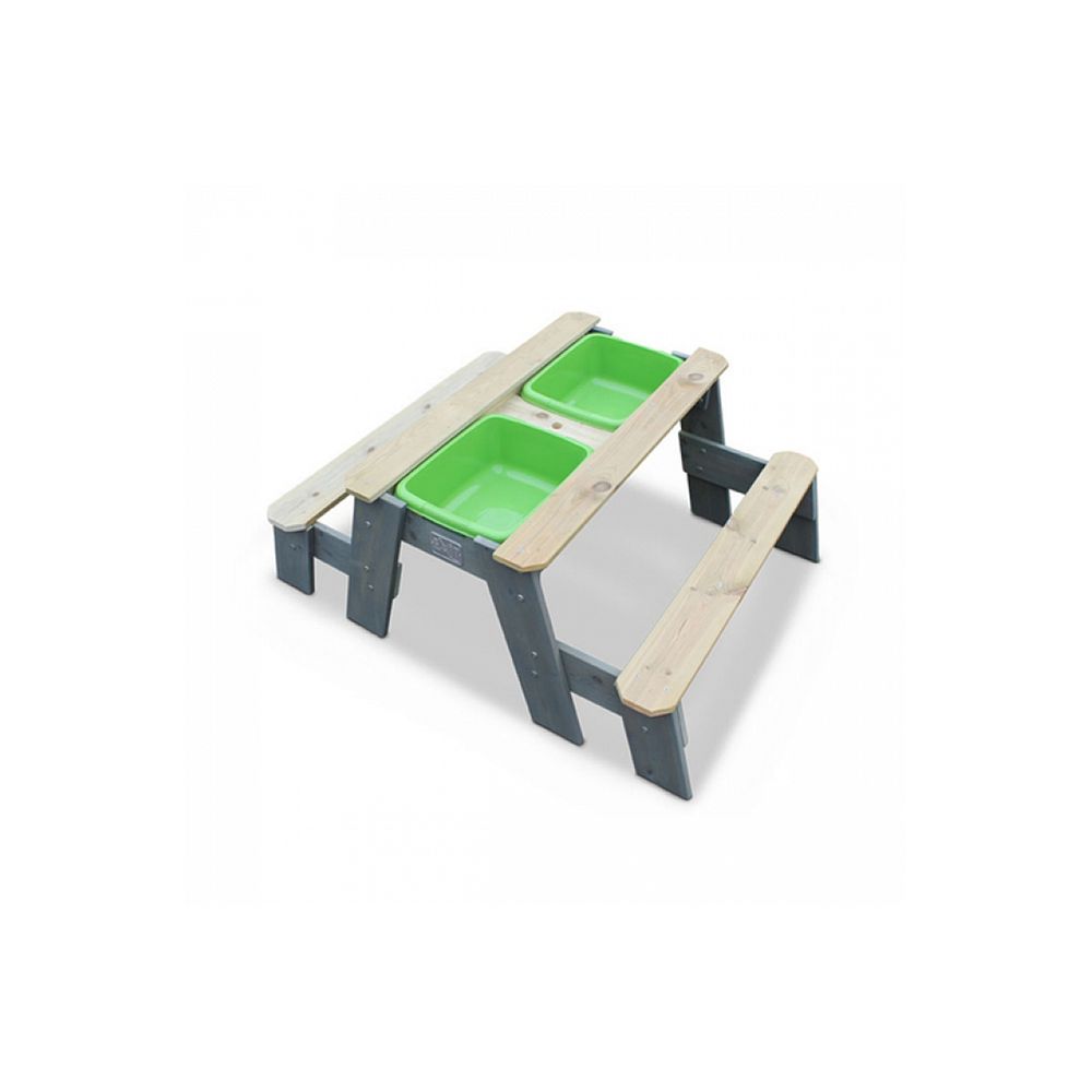 Aksent table à sable, eau et pique-nique + 2 bancs