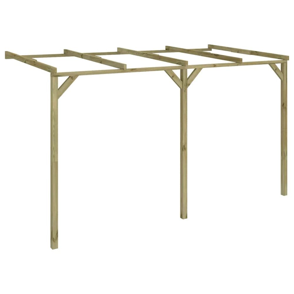 Pergola à appentis 2 x 4 x 2,2 m bois
