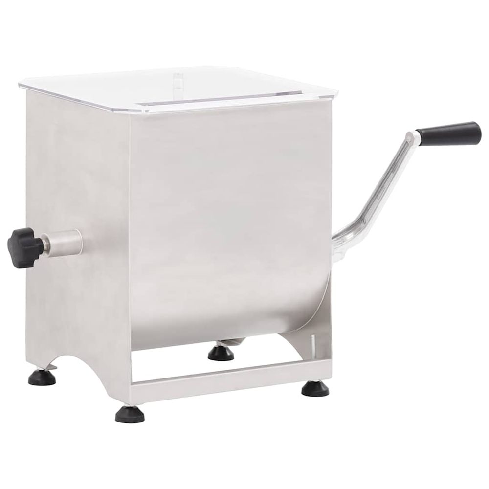 Mélangeur de viande avec boîte de vitesse argenté inox