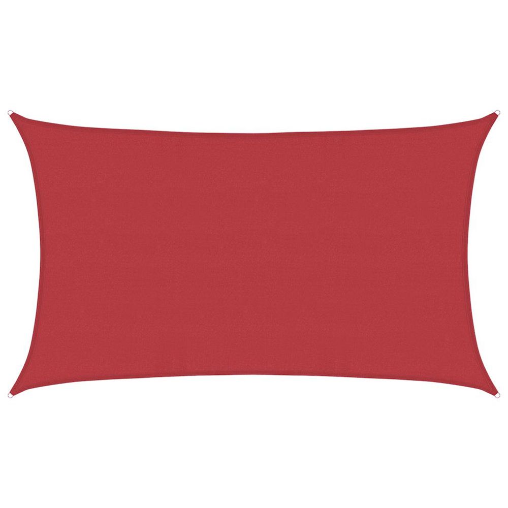 Voile d'ombrage 160 g/m² rouge 5x8 m pehd