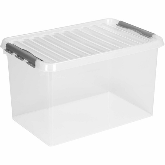 Boîte de rangement en plastique q-line 62 litres