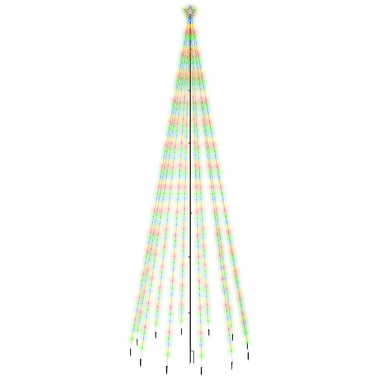 Sapin de noël avec piquet 732 led colorées 500 cm