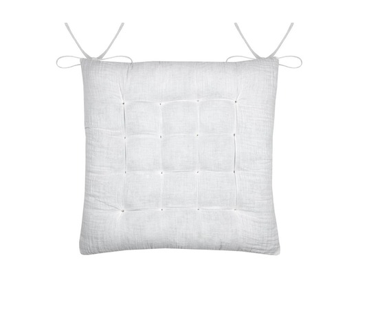 Assise de chaise matelassée en gaze de coton pop color