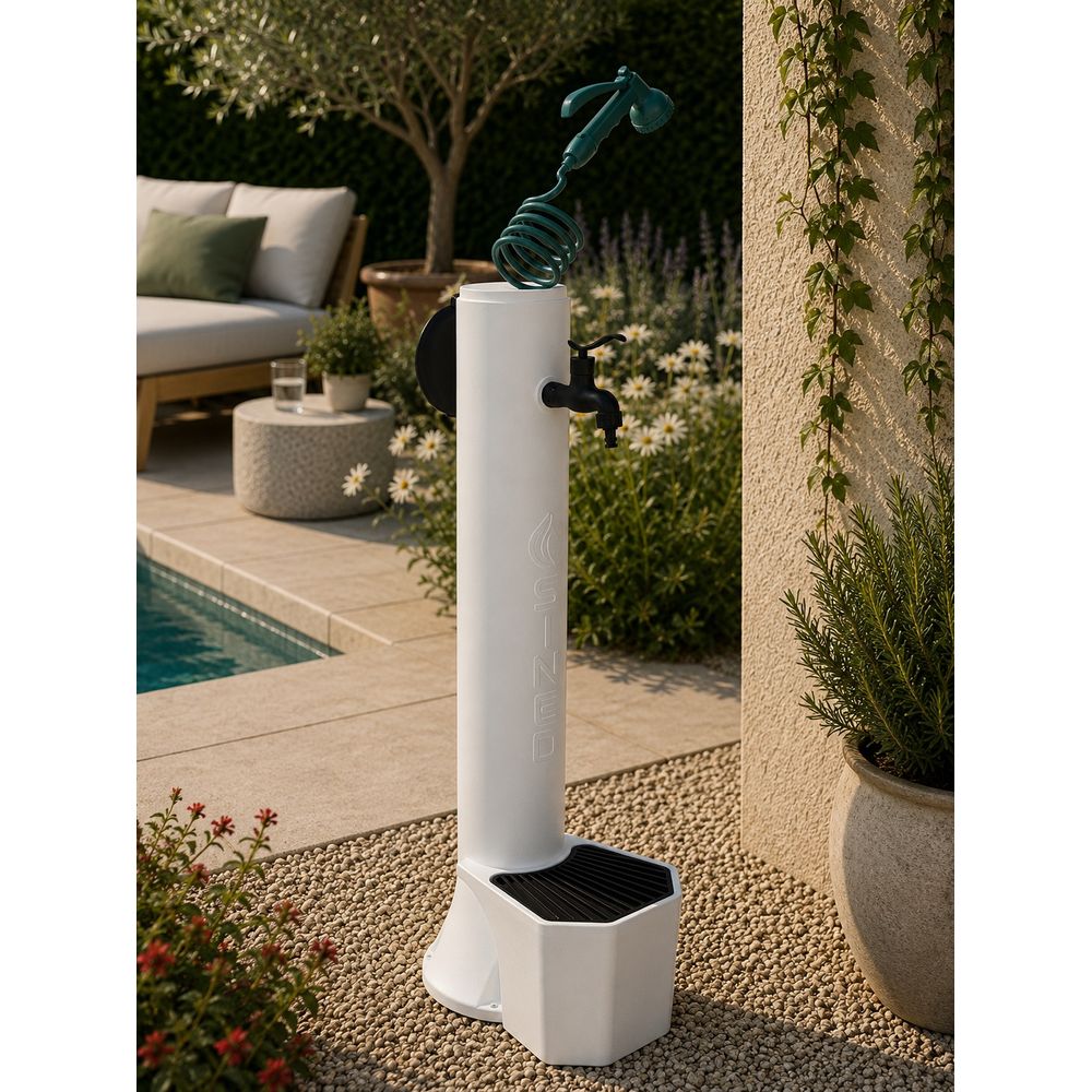 Fontaine blanche a seau et fontaine a pistolet triton pro blanche a linterieur flexible