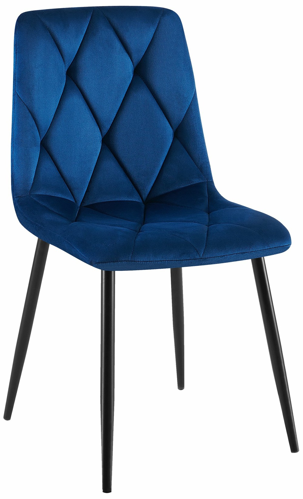 Chaise de salle à manger en velours clairton