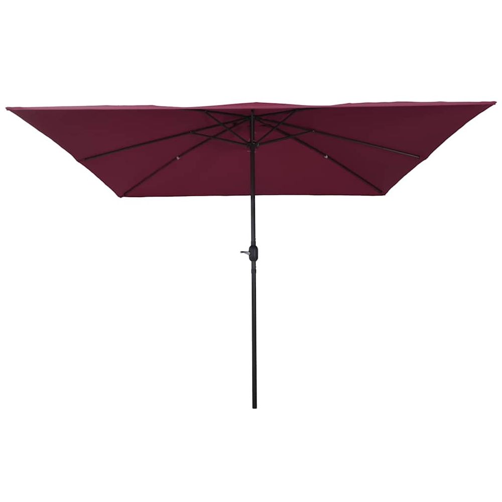 Parasol de jardin 295 x 295 x 245 cm polyester et acier