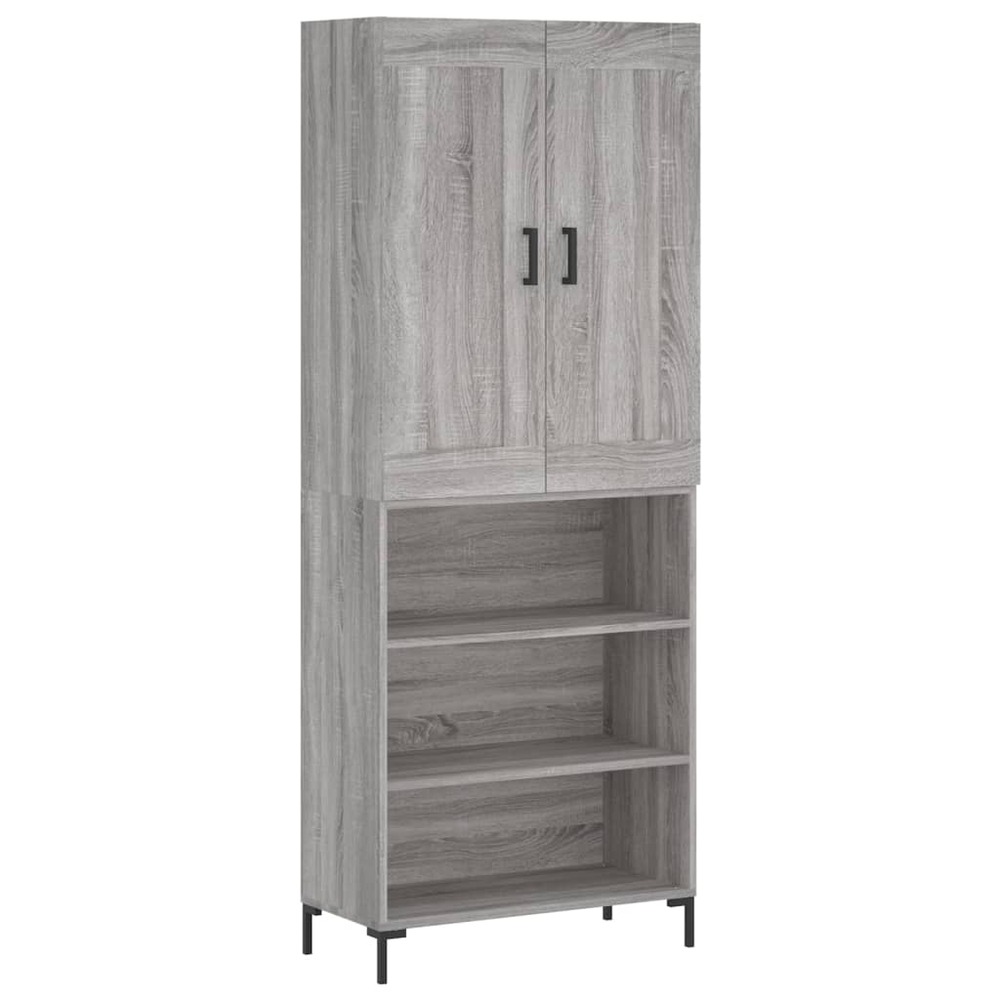 Buffet bahut commode armoire meuble de rangement organisateur cuisine salle de séjour salon haut sonoma 69,5 x 34 x 180 cm bo