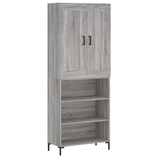 Buffet bahut commode armoire meuble de rangement organisateur cuisine salle de séjour salon haut sonoma 69,5 x 34 x 180 cm bo